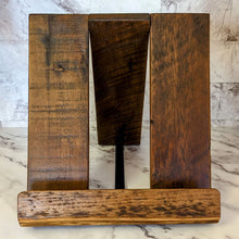 Load image into Gallery viewer, Reclaimed Wood Cookbook Stand