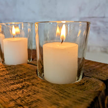 Load image into Gallery viewer, Rustic Reclaimed Wood Candle Holder: 10 Votive Centerpiece