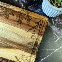 Load image into Gallery viewer, Herbs Acacia Wood Cutting Board