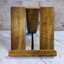 Load image into Gallery viewer, Reclaimed Wood Cookbook Stand