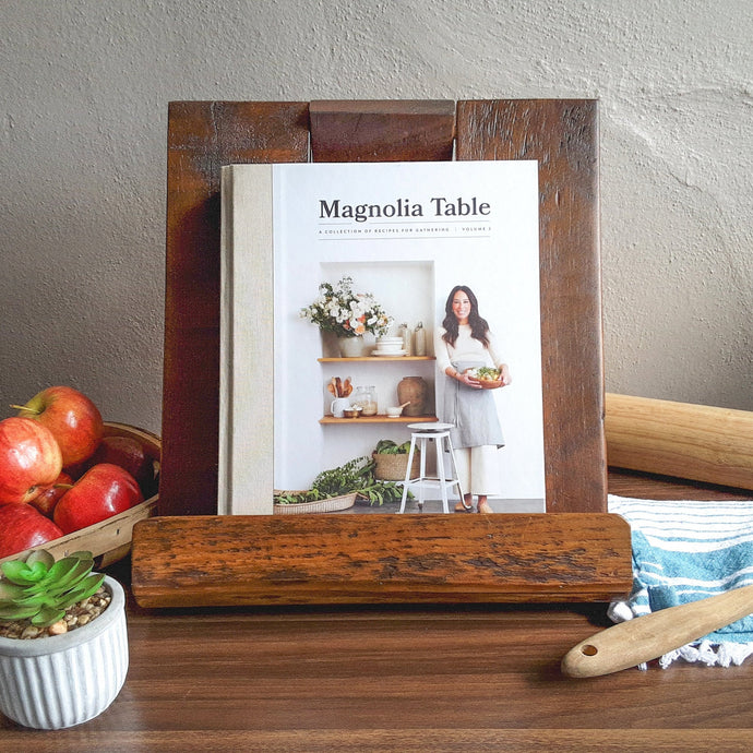 Reclaimed Wood Cookbook Stand