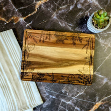 Load image into Gallery viewer, Herbs Acacia Wood Cutting Board
