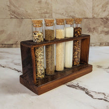 Load image into Gallery viewer, Wooden Spice Rack / Wooden Salt Box
