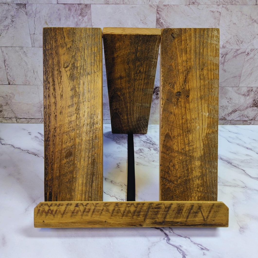 Reclaimed Wood Cookbook Stand