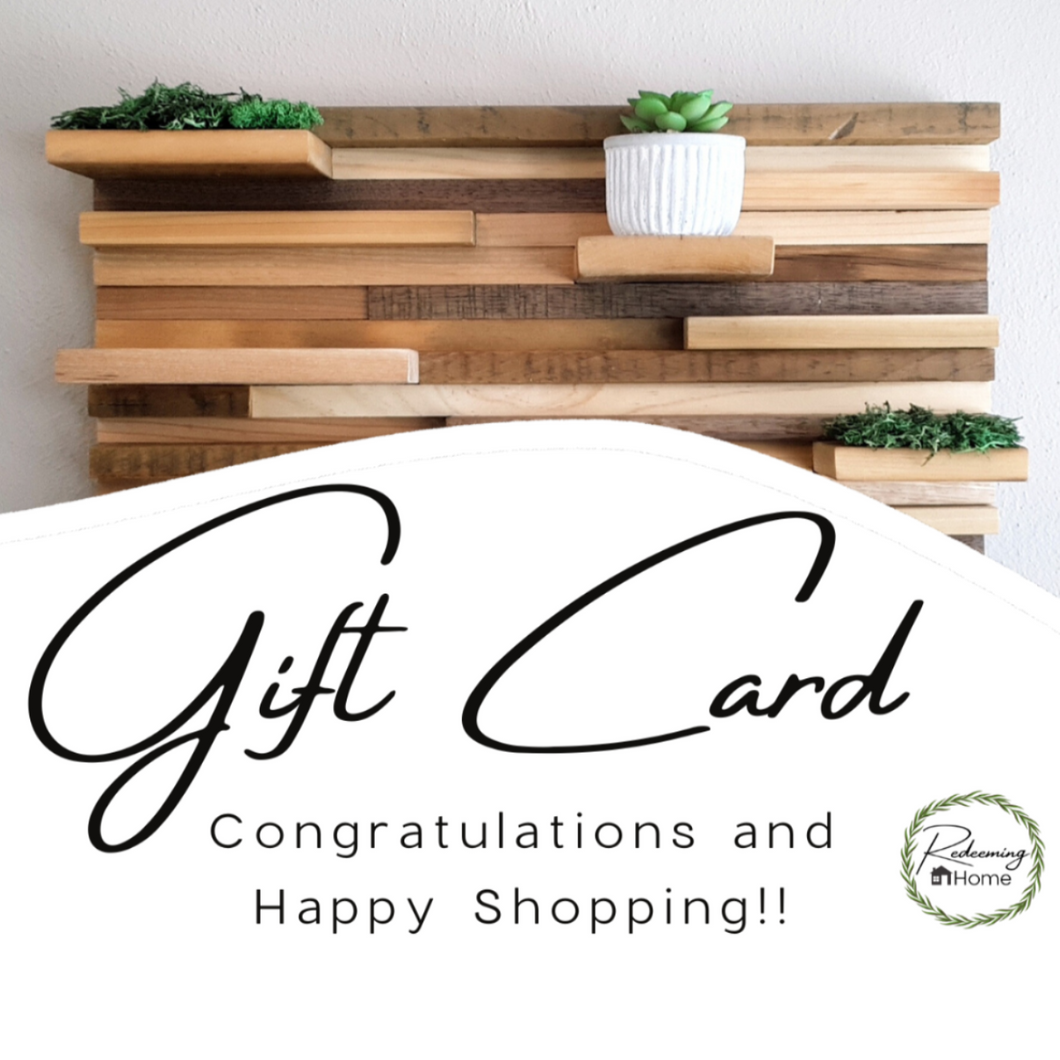 Redeeming Home Gift Card